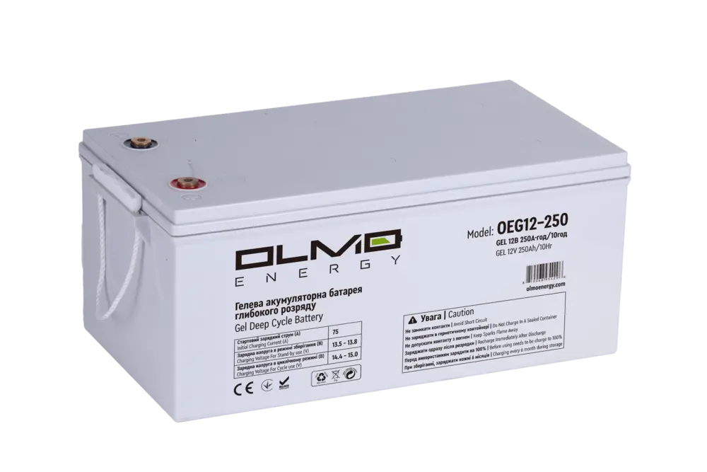Акумулятор OLMO OEG12-250 - 1