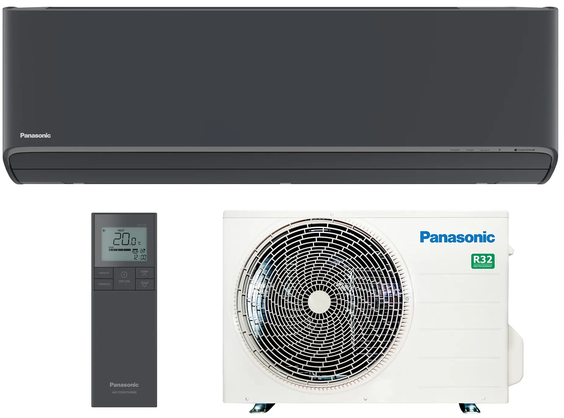 Тепловий насос Panasonic CS-XZ25ZKEW-H / CU-Z25ZKE Etherea Black - 1