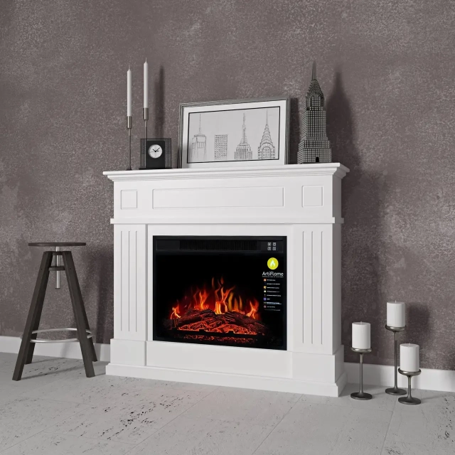 Каминокомплект ArtiFlame LAURITZ AF23S БЕЛЫЙ БЬЯНКО (со звуком) - 2