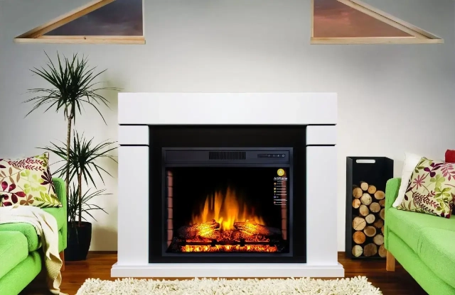 Камінокомплект ArtiFlame LINDOS AF28S БІЛИЙ Б'ЯНКО (зі звуком) - 4