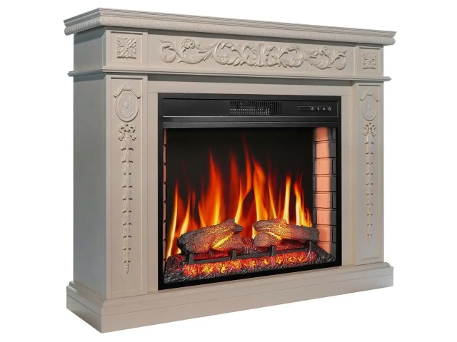 Камінокомплект ArtiFlame DELMONA AF28S СЛОНОВА КІСТКА (зі звуком) - 2