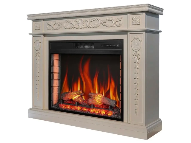 Камінокомплект ArtiFlame DELMONA AF28S СЛОНОВА КІСТКА (зі звуком) - 4